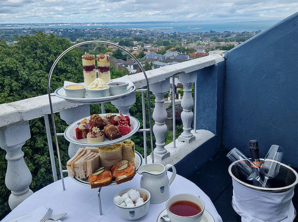 Traditional afternoon tea on your balcony