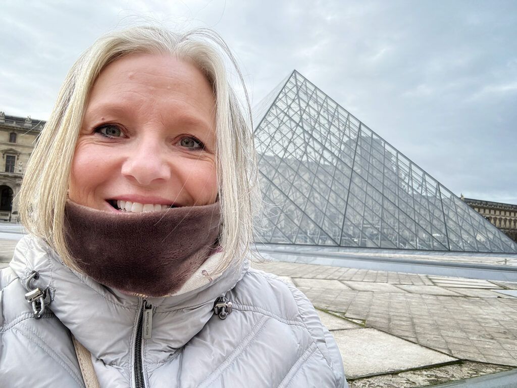 Megan at the Louvre