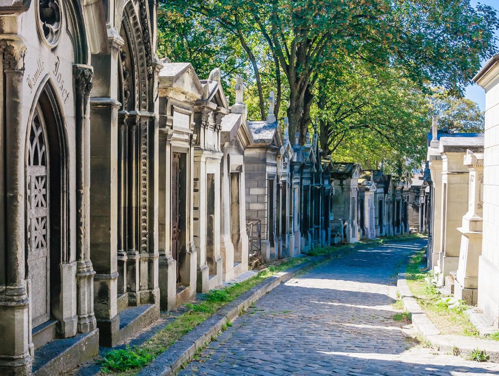 Cobbled path at Père Lachaise Cemetery