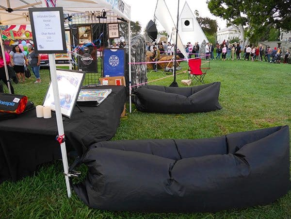 Hollywood Forever air couches for hire