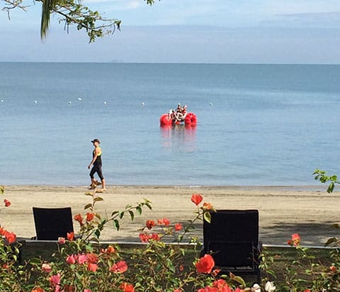 Sofitel Fiji floating bike