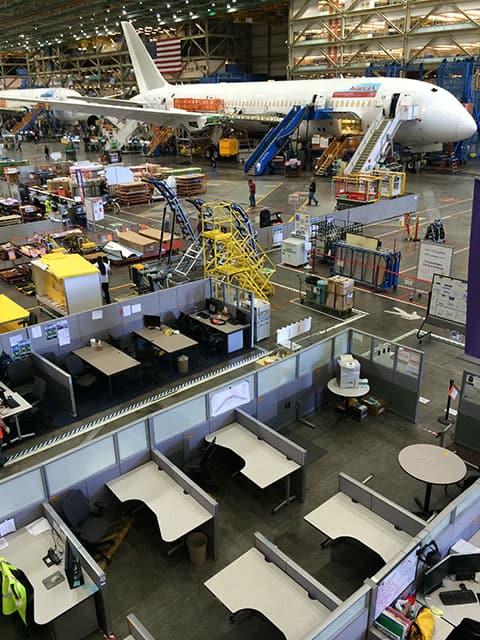 Boeing Factory tour Everett