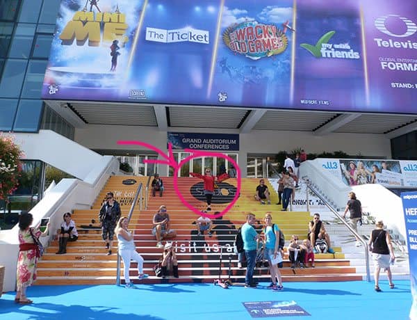 Cannes blue carpet