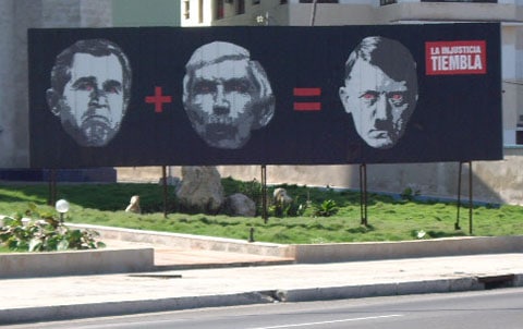 Cuba George Bush billboard