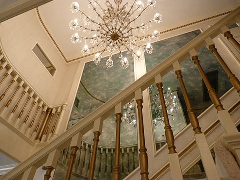 ... and gaze at the chandelier, wondering what is hidden up there