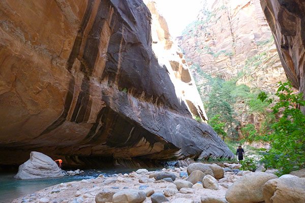 Hiking the Narrows in Zion