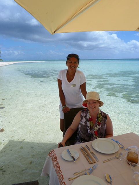 motu lunch Hilton Bora Bora