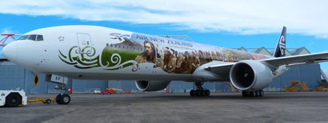 Air New Zealand hobbit plane