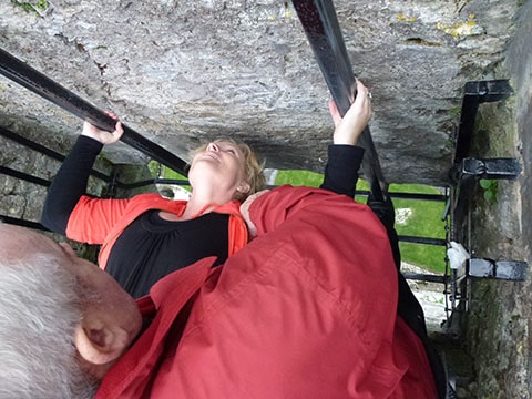 Kissing the Blarney Stone