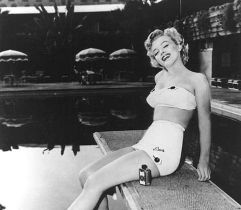 Marilyn Monroe on diving board Roosevelt