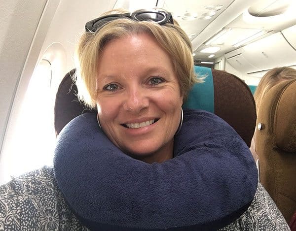 Neck pillow travel hack