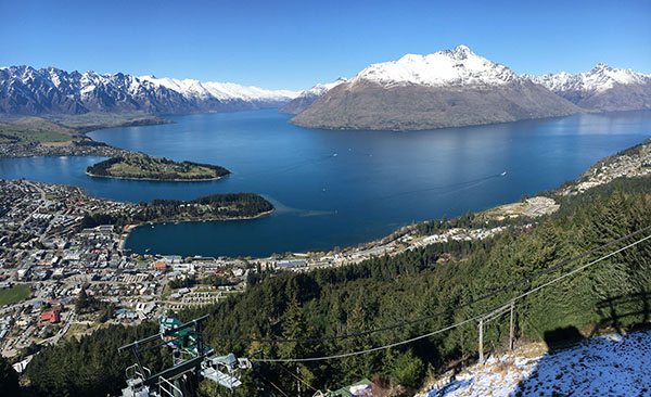 Queenstown views from gondola