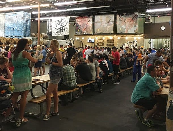 Crowd at Rahr Brewery