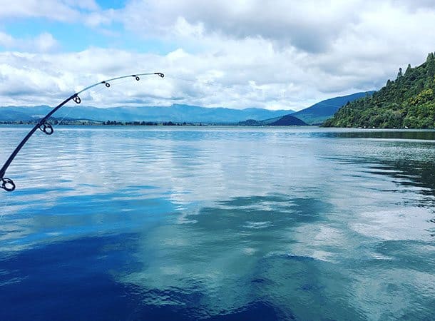 fishing on lake taupo