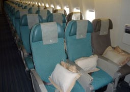 Singapore Airlines economy seats