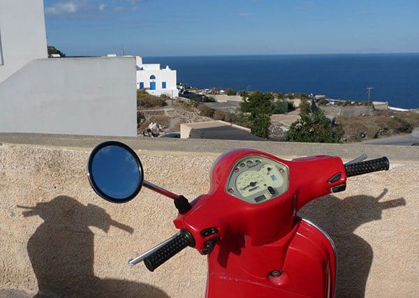 Scooter with a view