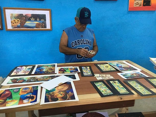 Selling art Cuba