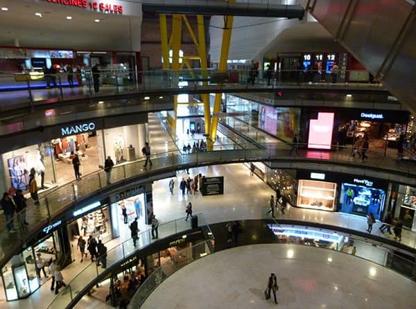 Bull fighting shopping arena Barcelona