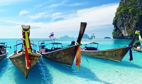 Thailand long boats