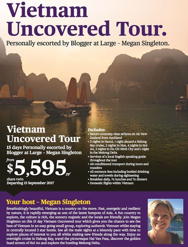 Escorted Vietnam tour brochure