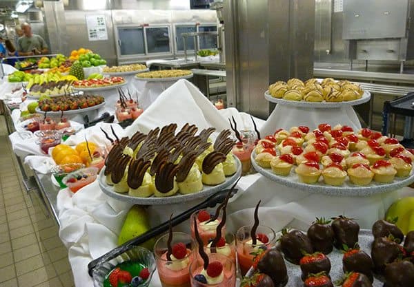 Cruise dessert buffet