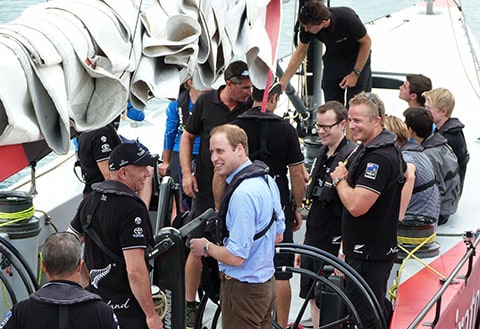 Royal Visit NZ America's Cup Auckland