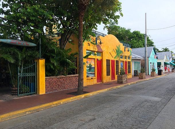 Colourful key west houses